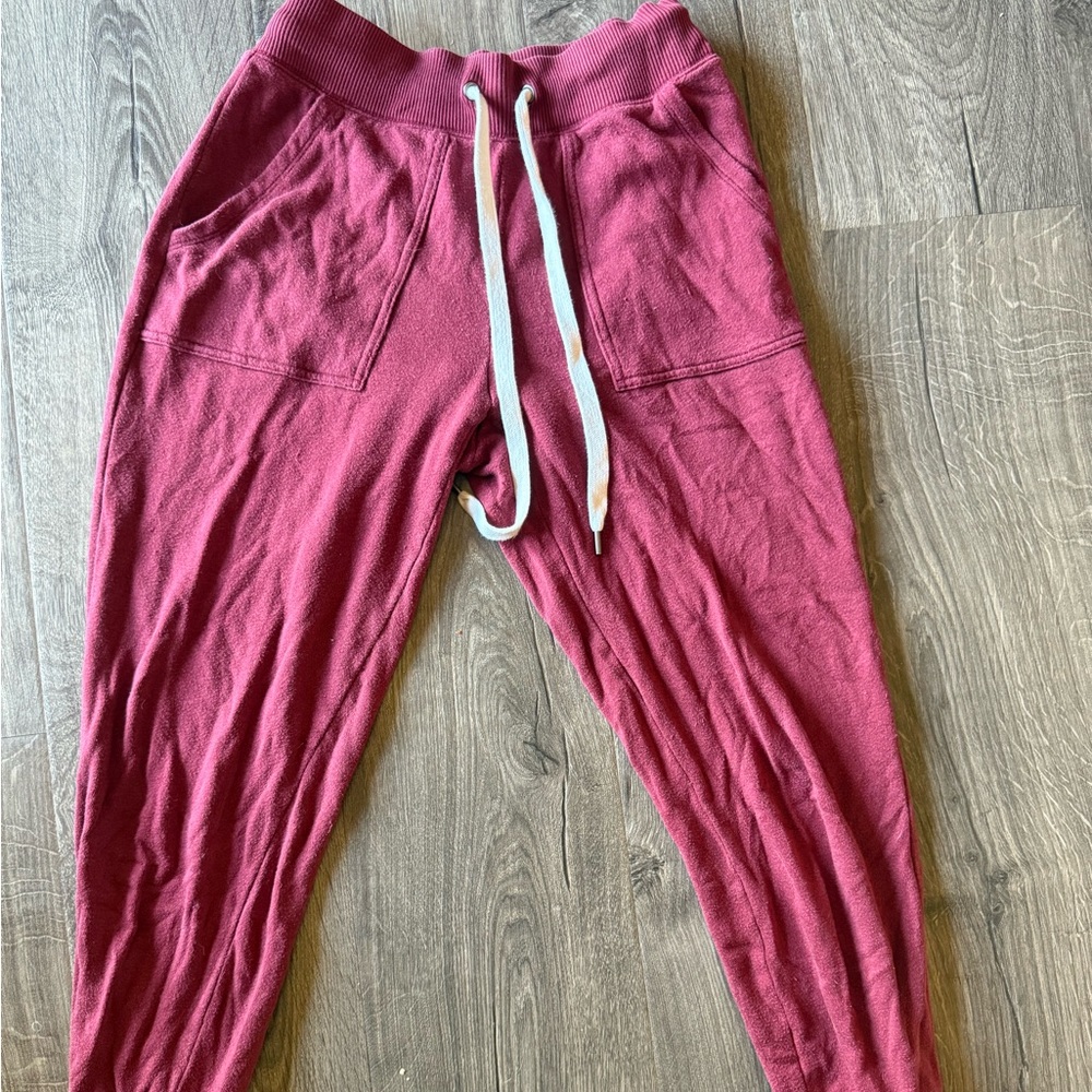 Aerie Burgundy Joggers